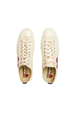 Comme Des Garcons PLAY X Converse Chuck 70 Low Single Heart Shoes -Rooted Store 150207C 3