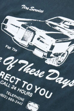 One Of These Days Tire Service LS Tee 'Washed Black' -Rooted Store BUY 01C 04 029 ROOTED NASHVILLE 4