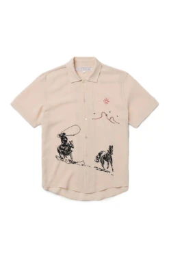 One Of These Days Into The Distance Camp Shirt 'Ivory'
