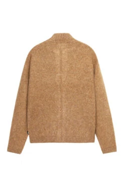 Stussy Brushed Mock Full Zip Sweater 'Camel' -Rooted Store BUY 117248 CAML ROOTED NASHVILLE 2