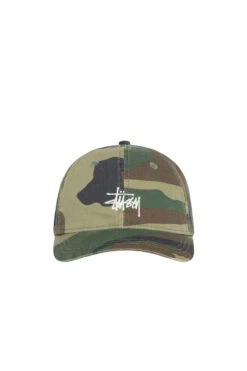 Stussy Basic Stock Washed Low Pro Hat 'Woodland Camo'