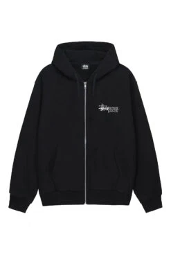 Stussy Superior Quality Zip Hoodie 'Black'