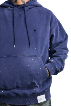 Neighborhood Damage L/S Sweatparka 'Navy' -Rooted Store BUY 232OKNH CSM02 NAVY ROOTED NASHVILLE 4