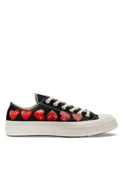 COMME Des GARÇONS Play Converse Multi Heart Low 'Black'