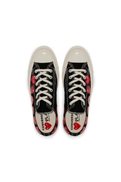 COMME Des GARÇONS Play Converse Multi Heart Low 'Black' -Rooted Store BUY A08149C ROOTED NASHVILLE 3