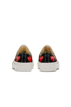 COMME Des GARÇONS Play Converse Multi Heart Low 'Black' -Rooted Store BUY A08149C ROOTED NASHVILLE 4
