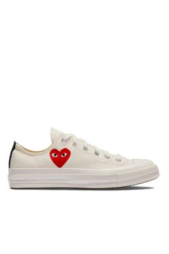 COMME Des GARÇONS Play Converse Chuck 70 Ox Small Heart 'White'