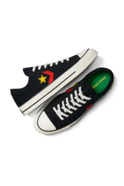 Converse X Daily Paper Star Player 76 Ox 'Black/Fern Green/Cyber Yellow' -Rooted Store BUY A13860 ROOTED NASHVILLE 3