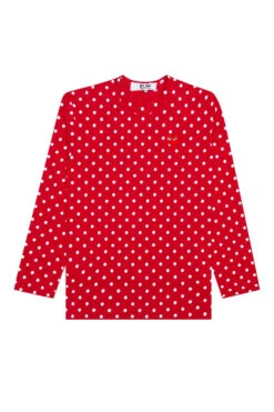 Comme Des Garcons Polka Dot LS Tee 'Red'