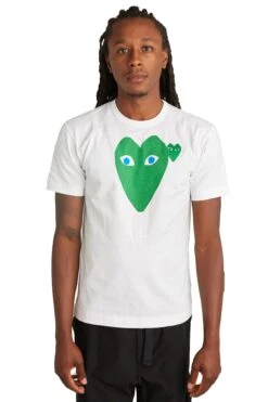 Comme Des Garcons PLAY Green Blue Eyes Tee 'White'