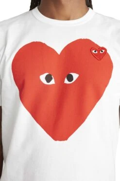 Comme Des Garcons PLAY Red Small Eyes Tee 'White' -Rooted Store BUY AZ T220 051 ROOTED NASHVILLE 4