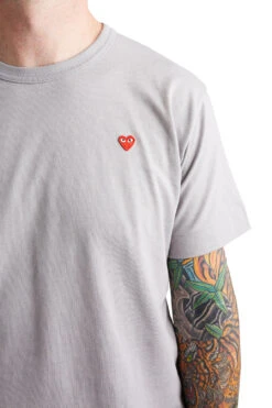 COMME Des GARÇONS PLAY Small Heart Tee 'Grey' -Rooted Store BUY AZ T314 051 3 ROOTED NASHVILLE 4