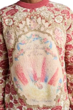 Acne Studios Blossom Knit Sweater 'Blossom Pink/Gold' -Rooted Store BUY B60312 DLV ROOTED NASHVILLE 4