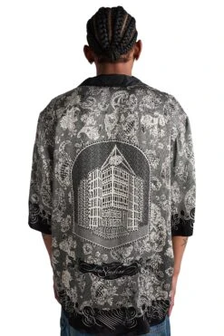 Acne Studios Silk Crochet Shirt 'Black/Ecru' -Rooted Store BUY BB0587 BM9 ROOTED NASHVILLE 3