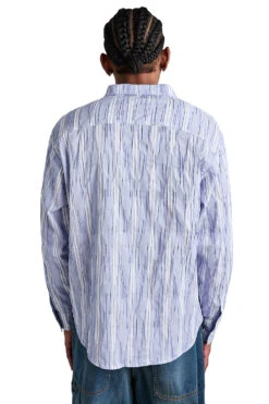 Brain Dead Organic Placket Shirt 'Blue' -Rooted Store BUY BDP24T24003647BL01 ROOTED NASHVILLE 3