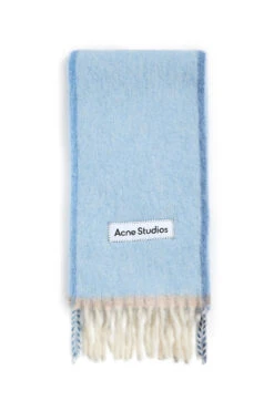 Acne Studios Soft Mohair Wool Scarf 'Blue'