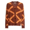 Marni Intarsia Argyle Cardigan 'Nougat' -Rooted Store BUY CDMG0134Q0 UFH946 ARM36 ROOTED NASHVILLE 1