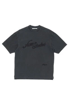 Acne Studios Script Pique Tee 'Black'