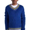 Marni Mixed Yarn V-Neck Sweater 'Royal' -Rooted Store BUY CVMG0097Q0UFU10800B56 ROOTED NASHVILLE 1