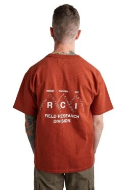 Reese Cooper Field Research Division Tee 'Burnt Orange' -Rooted Store BUY DP00069 ROOTED NASHVILLE 3