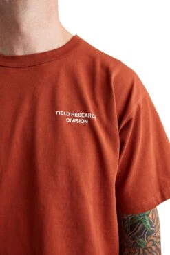 Reese Cooper Field Research Division Tee 'Burnt Orange' -Rooted Store BUY DP00069 ROOTED NASHVILLE 4