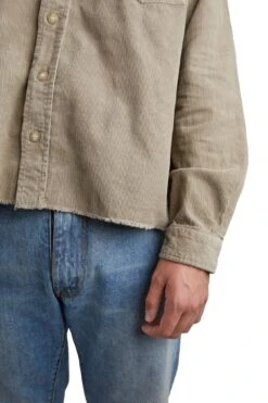 John Elliott Corduroy Hemi Shirt 'Bark' -Rooted Store BUY E047F8734A ROOTED NASHVILLE 4