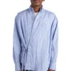 John Elliott Crinkled Kimono Shirt 'Broker Stripe' -Rooted Store BUY E065F113302A ROOTED NASHVILLE 1