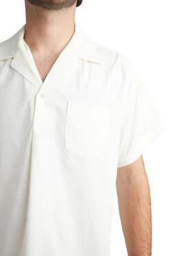 John Elliott Pullover Camp Shirt 'Salt/Light Blue' -Rooted Store BUY E077F1071122A ROOTED NASHVILLE 4