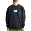 Jordan Mens Essentials Crewneck Sweatshirt 'Black' -Rooted Store BUY FB6932 010 ROOTED NASHVILLE 1