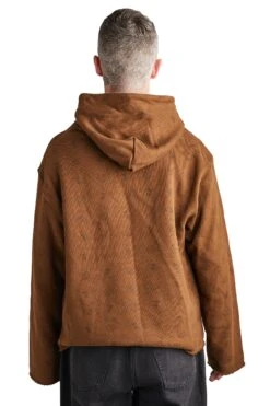 Honor The Gift Raw Edge Hoodie 'Brown' -Rooted Store BUY HTG230452 BROW ROOTED NASHVILLE 3