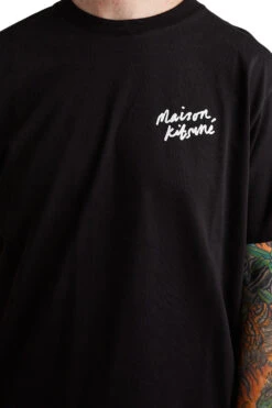 Maison Kitsune Mini Handwriting Classic Tee 'Black' -Rooted Store BUY IM00130KJ0035 P199 ROOTED NASHVILLE 4