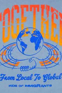 Kids Of Immigrants Call Home LS Tee 'Clear Blue' -Rooted Store BUY KOI 09 24 CALLHM ROOTED NASHVILLE 3