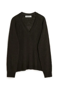 Our Legacy Rue V-Neck 'Nori Green Cyclone Linen'