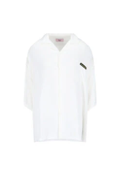 Martine Rose Boxy Hawaiian Shirt 'White'