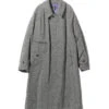 Needles Herringbone Balcollar Coat 'White'