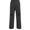 Marni Distressed Wool Trousers 'Black' -Rooted Store BUY PUMU0267SU UTP766 STN99 ROOTED NASHVILLE 1