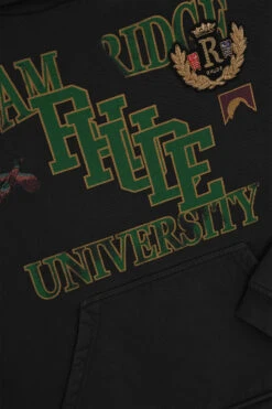 Rhude University Hoodie 'Black' -Rooted Store BUY RHFW24HO030132306 ROOTED NASHVILLE 3