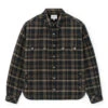 Rhude Flannel Sherpa Overshirt 'Brown/Black'