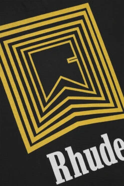 Rhude Chevron Repeat Tee 'Black' -Rooted Store BUY RHFW24TT060122306 ROOTED NASHVILLE 3