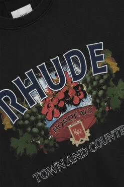Rhude Town And Country Tee 'Black' -Rooted Store BUY RHFW24TT070122306 ROOTED NASHVILLE 3