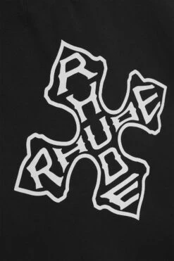 Rhude Cross Logo Zip-Up Hoodie 'Black' -Rooted Store BUY RHPF24HO050122306 ROOTED NASHVILLE 3