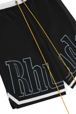 Rhude Logo Basketball Swim Shorts 'Black' -Rooted Store BUY RHPS25SH01005 ROOTED NASHVILLE 3