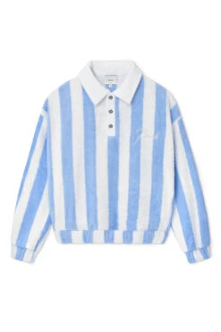 Rhude Striped Loop Terry Polo 'White'