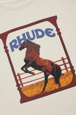 Rhude Carde Tee 'White' -Rooted Store BUY RHSS25TT05012 ROOTED NASHVILLE 3