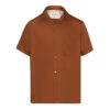 Maison Margiela Short-Sleeved Shirt 'Brown' -Rooted Store BUY S50DR0006 S60495 133 ROOTED NASHVILLE 1