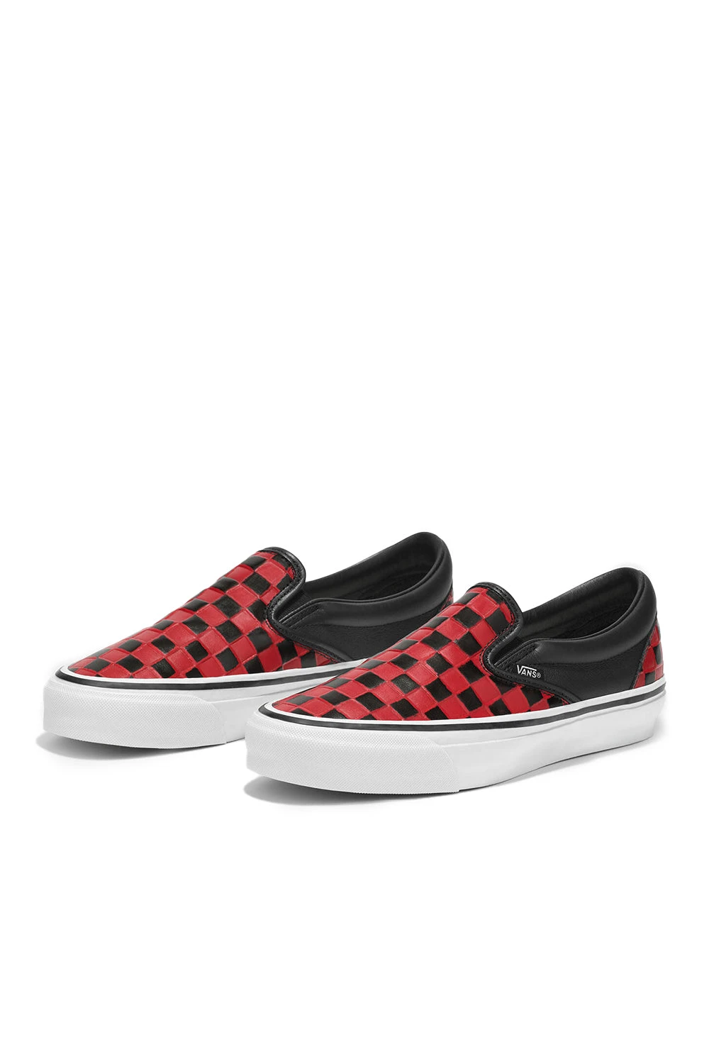 Vans OTW Slip-On 98 Vibram Leather Check 'Red/Black' Vans OTW Slip-On 98 Vibram Leather Check 'Red/Black' -Rooted Store BUY VN000DCMBRR ROOOTED NASHVILLE 2