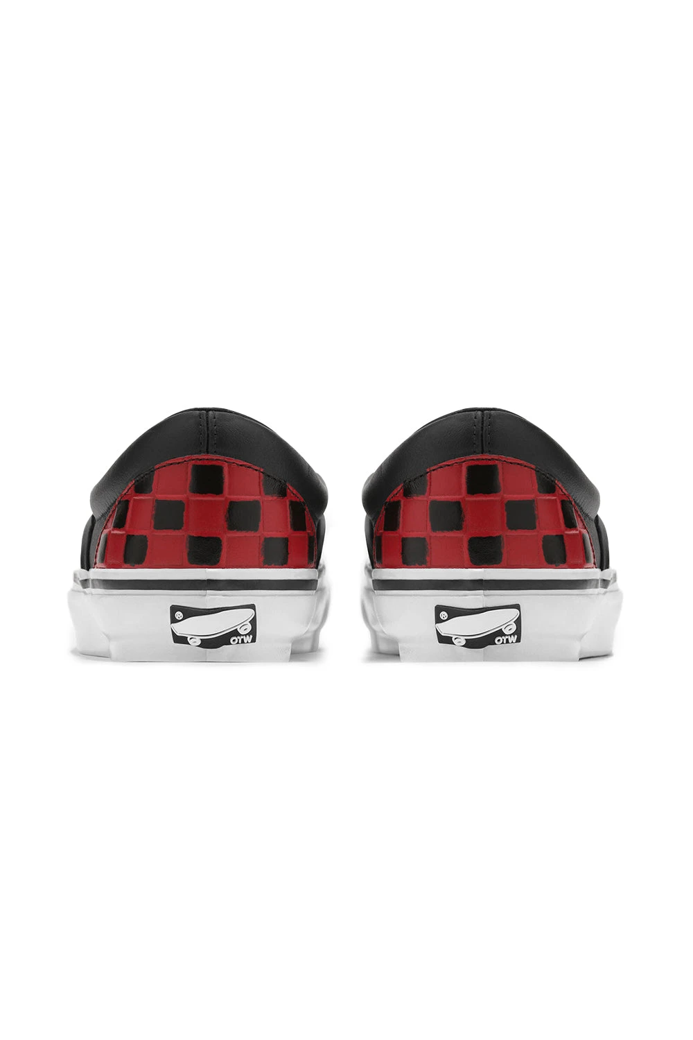 Vans OTW Slip-On 98 Vibram Leather Check 'Red/Black' Vans OTW Slip-On 98 Vibram Leather Check 'Red/Black' -Rooted Store BUY VN000DCMBRR ROOOTED NASHVILLE 4