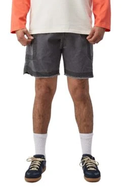 John Elliott Cotton Poplin Frame II Shorts 'Black'