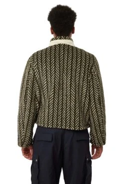 Reese Cooper Mens Herringbone Print Sherpa Fleece -Rooted Store ReeseCopperHerringbonePrintSherpaFleeceTS00019 3