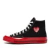 Comme Des Garcons PLAY X Converse Chuck 70 High Shoes Black/Red -Rooted Store buy A01793C 1 rooted nashville